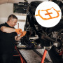 Sangles de transport de voiture : sangles de serrage de 48 mm,Sangle de sécurité orange,Sangle d'arrimage automatique pour moto,