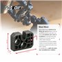Interrupteur en ligne étanche IP65 12 V DC 20 A DPST 4 broches : 12 V Interrupteur à câble Interrupteur à bascule avec lumière L