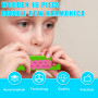 Harmonica For Children Lot de 6 harmonica en bois à 16 trous - Cadeau musical parfait pour les enfants, les adultes, les débutan