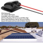Lot de 4 passe-câbles solaires en ABS - Double passe-câble - 6 à 12 mm - Presse-étoupe étanche - Passe-câbles solaires pour proj
