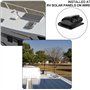 Lot de 4 passe-câbles solaires en ABS - Double passe-câble - 6 à 12 mm - Presse-étoupe étanche - Passe-câbles solaires pour proj