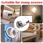 Lot de 2 interrupteurs tactiles LED 12 V - 5-24 V CC - Interrupteur tactile pour trou de montage de 18 mm - Intensité variable e