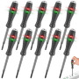 Lot de 10 tournevis testeurs de tension