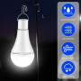 GBKDQQ Pack de 3 ampoules rechargeables USB, ampoule LED à pile 12W avec crochet et télécommande, ampoules LED 3 modes à piles, 