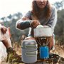 ensemble de vaisselle de camping en aluminium