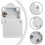 Lot de 4 interrupteurs de contact de porte - 2 A - 250 V - Pour porte de meuble, armoire de cuisine, armoire - Blanc