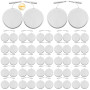 TENS-EMS Lot de 50 électrodes réutilisables pour appareils TENS et EMS Trainer 4 x 4 cm