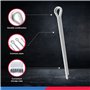 Lot de 2 cordes à linge portables - Accessoires de camping - Corde à linge de voyage avec pinces - Corde à linge élastique rétra
