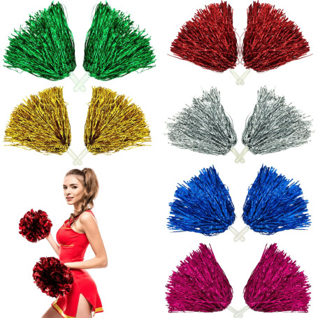 GBKDQQ Lot de 12 pompons de pom-pom girl - Pour événements sportifs