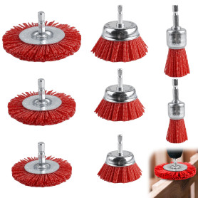 Lot de 8 brosses en nylon