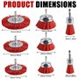 fil de nylon avec tige hexagonale de 1/4" pour perceuse