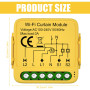 Lot de 4 modules d'interrupteurs intelligents WiFi pour volet roulant - Avec réglage de la durée de fonctionnement pour rideaux,