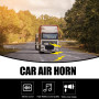 Aicharynic Corne à sifflet turque 12 V/24 V - Klaxon à air comprimé - Klaxon de camion - Kit klaxon à air comprimé - Pour voitur
