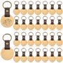 GOMETY Lot de 30 porte-clés vierges en bois - Étiquettes vierges - Pour décoration