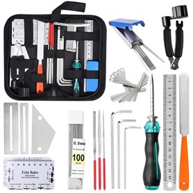 Asfrode Lot de 25 outils de réparation de guitare