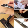 Asfrode Lot de 25 outils de réparation de guitare, entretien de guitare, guirlande de cordes, coupe-guitare, sac à outils pratiq
