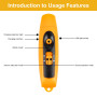 BAIFULAI Sifflet d'arbitre rechargeable - Sifflet d'urgence portable - 3 sons et 2 modes d'éclairage LED - Sifflet électronique 