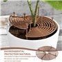 Lot de 4 grilles de pot de fleurs : protection des plantes chat grand 52 cm et 28 cm découpable protection des plantes pot de fl
