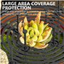 Lot de 4 grilles de pot de fleurs : protection des plantes chat grand 52 cm et 28 cm découpable protection des plantes pot de fl