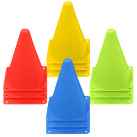 Lot de 12 cônes de marquage de 18 cm pour enfants