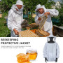 Veste d'apiculteur avec chapeau, vêtements de protection pour apiculteur, costume d'apiculteur, chapeau d'apiculteur avec voile,