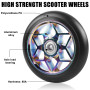 Stunt Lot de 2 roues de rechange pour trottinette Stunt - 110 mm - Multicolore - 88A - Avec roulements ABEC-9 - Noyau à rayons e