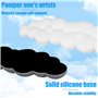 Repose-poignet pour clavier, repose-poignet ergonomique en forme de nuage avec mousse à mémoire de forme en cuir synthétique, re