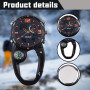 GOMETY Montre d'infirmière à gousset, mousqueton, montre d'infirmière, lumineuse, avec mousqueton, montre à quartz multifonction