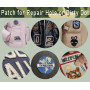 Lot de 4 écussons tactiques à coudre ou à coudre - Motif drapeau de l'Union Jack - Accessoires de bricolage - Sac à dos, casquet