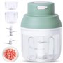 Coupe-oignons électrique 250 ml - Hachoir à oignons multifonction - Hachoir à ail - Hachoir à oignons - Moulin à légumes électri