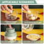 Coupe-oignons électrique 250 ml - Hachoir à oignons multifonction - Hachoir à ail - Hachoir à oignons - Moulin à légumes électri