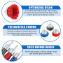 GOMETY Lot de 9 brosses en nylon avec tige hexagonale 1/4" (6,35 mm) 1/4", 3 tailles de brosses de perçage en nylon pour enlever