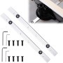 Lot de 2 rails à rainure en T M6 300 mm - Barre à onglet coulissante - Rail de montage - En alliage d'aluminium - Pour perceuse