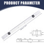 Lot de 2 rails à rainure en T M6 300 mm - Barre à onglet coulissante - Rail de montage - En alliage d'aluminium - Pour perceuse 