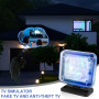 Simulateur TV factice avec 12 LED et 3 programmes au choix, simulateur de télévision factice économe en énergie avec minuterie, 