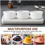 Lot de 6 petits bols à crème brûlée - 230 ml - En céramique - Pour gâteaux de lave, pudding, viande assaisonnée