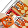 OKSTENCK Guide carré de scie circulaire en alliage d'aluminium de 340 mm, guide de scie circulaire à angle droit de 90°, accesso