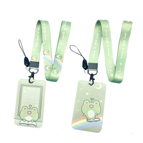 Le porte-cartes 2P grenouille est adapté pour stocker divers documents. Les porte-cartes animés sont mignons