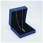 Aoneky Pendentif Collier Chat en Améthyste avec Chaîne 45cm en Argent 925 Sterling - Collier Bijoux Violet - Cadeau pour Femme F