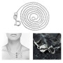 Aoneky Pendentif Collier Chat en Améthyste avec Chaîne 45cm en Argent 925 Sterling - Collier Bijoux Violet - Cadeau pour Femme F