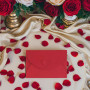 JOYISEN 50 Pièces Enveloppes en Papier Kraft Mini Enveloppes Coeur Rrouges et Dorées pour Noël Saint Valentin Enveloppes de Cart