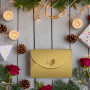 JOYISEN 50 Pièces Enveloppes en Papier Kraft Mini Enveloppes Coeur Rrouges et Dorées pour Noël Saint Valentin Enveloppes de Cart