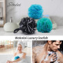 chouchou de douche Luffa en loofa - Éponge en maille