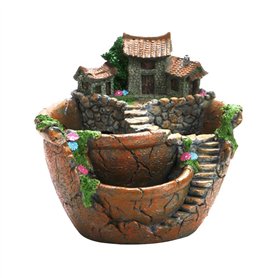 TYFY Pot pour Plantes Succulentes Créatif - Mini Jardin de Fées et Pot Doux pour la Maison - Paysage DIY pour Décoration de Jard