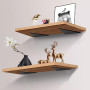 Lot de 4 supports d'étagère triangulaires invisibles flottants cachés avec vis Supports muraux en métal robustes pour étagère de