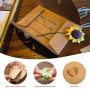 ZWZNBL 8 styles différents d'enveloppes de cartes de voeux avec fleurs séchées, cartes de vœux décoratives rétro, cartes de vœux