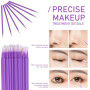 DEEDPF Lot de 150 bâtons de mascara jetables, pinceaux à lèvres et micro applicateurs, 50 pinceaux à sourcils + 50 pinceaux à lè