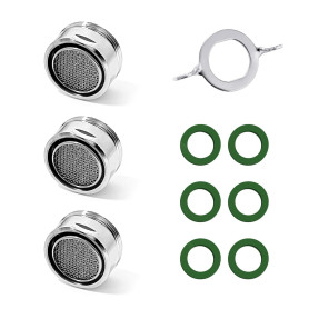 3 pièces d'accessoires filtre de robinet à économie d'eau