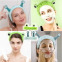 AOOTUERL 2 Pcs Bandeau Grenouille Et d'Escargot, Élastique Large Bord Animal, Doux Pour le Soin de Peau, Lavage de Visage, Douch