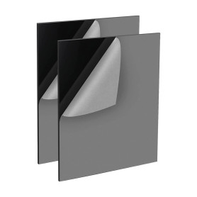 QEEYON Plaque Acrylique Noir 2mm